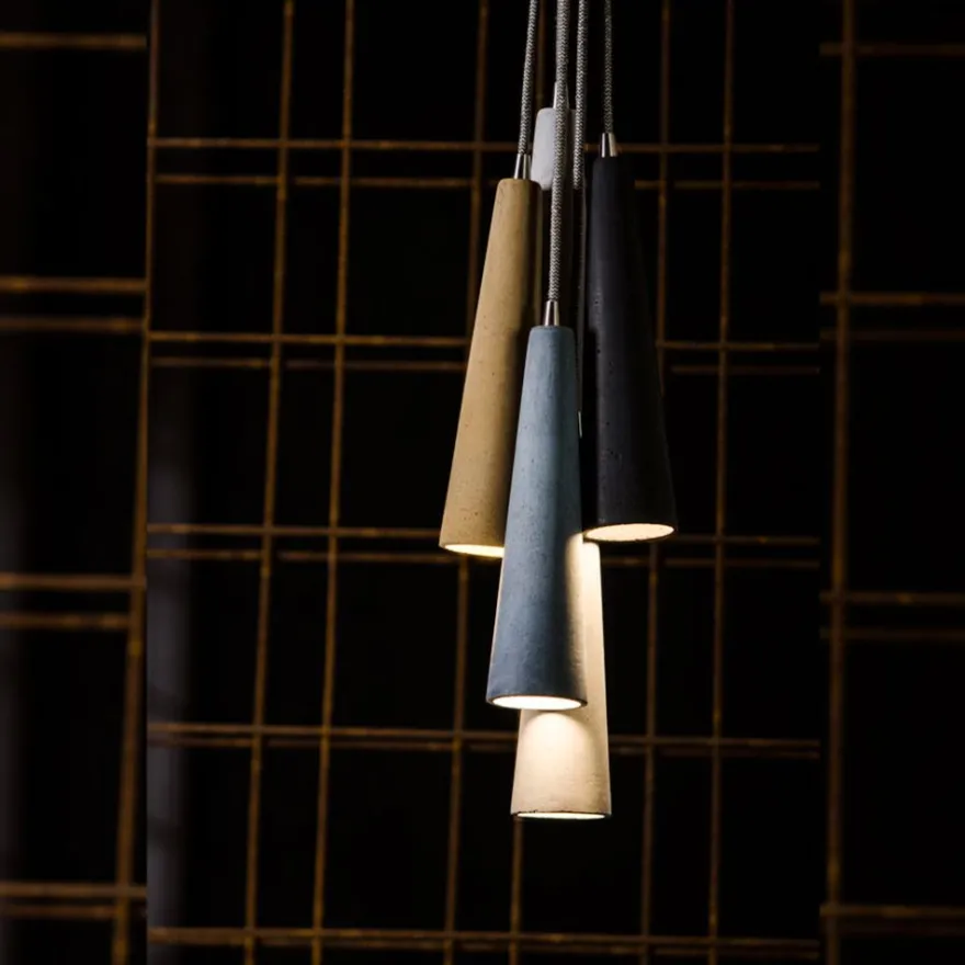 LEVI 5-flam. Betonlampe