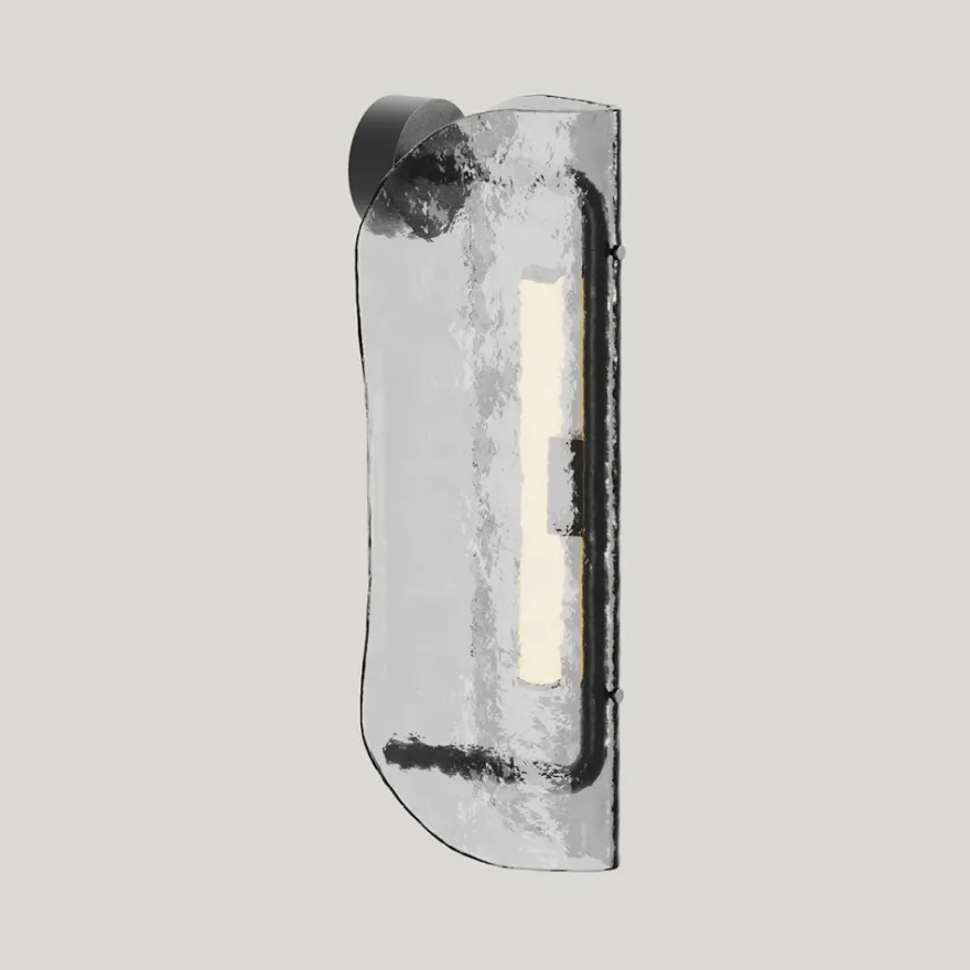 LIDA Moderne Wandleuchte mit besonderem Glasschirm