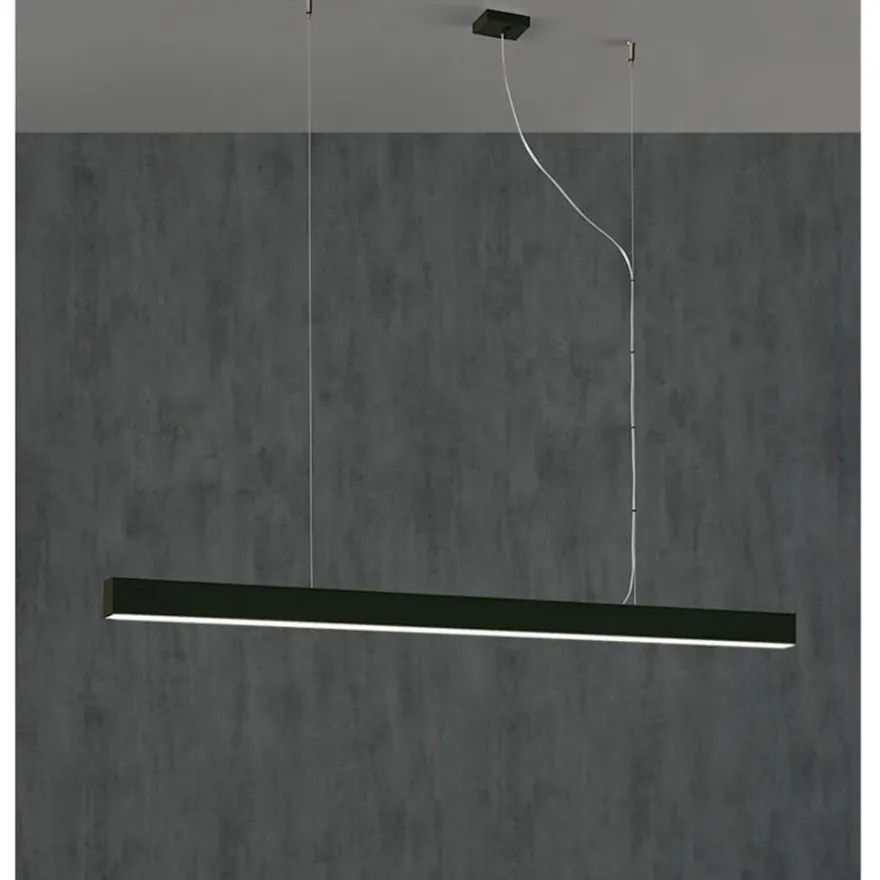 LINEA Lange LED Linien-Pendelleuchte Up&down Licht