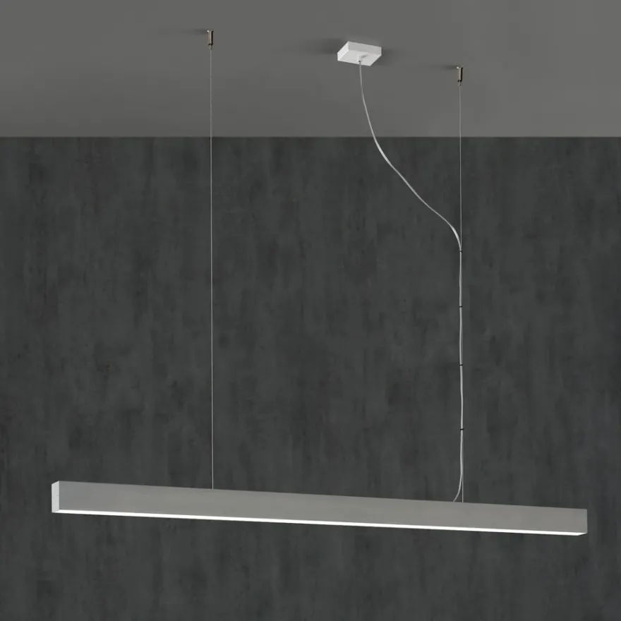 LINEA Lange schmale LED Linien-Pendelleuchte