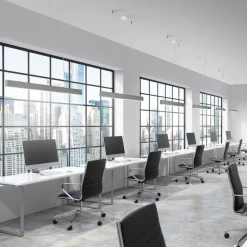 LINEA Lange schmale LED Linien-Pendelleuchte