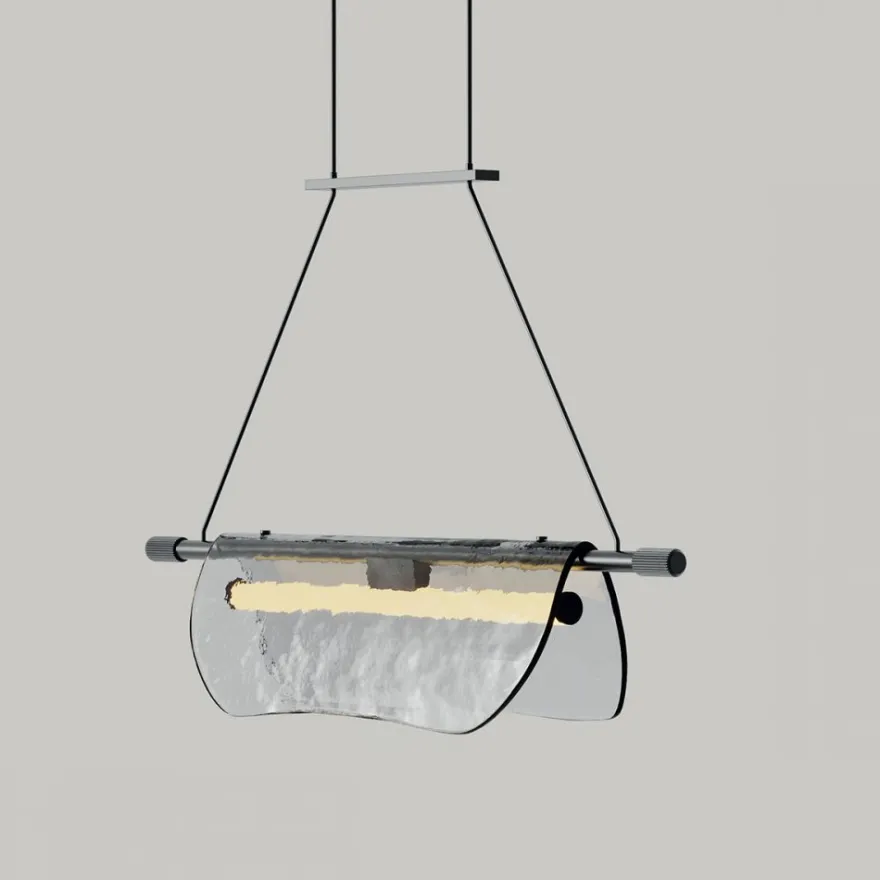 LISA Moderne Pendelleuchte mit besonderem Glasschirm