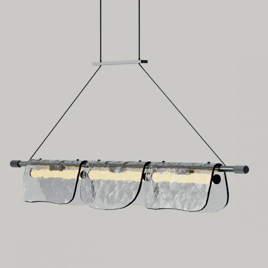 LISA Moderne Pendelleuchte mit besonderem Glasschirm