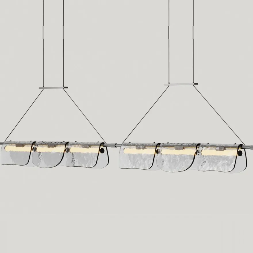 LISA Moderne Pendelleuchte mit besonderem Glasschirm