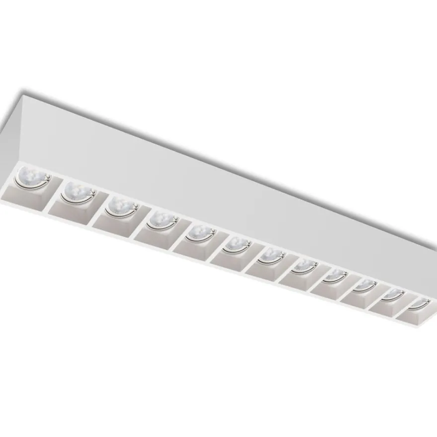 LOLO 12 Länglicher Deckenspot aus keramischen Material