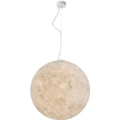 LUNA Mond-Leuchte aus weißem Kunstharz in vier Größen