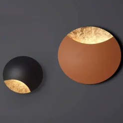 LUNATISK GOLD Runde Design-Wandleuchte