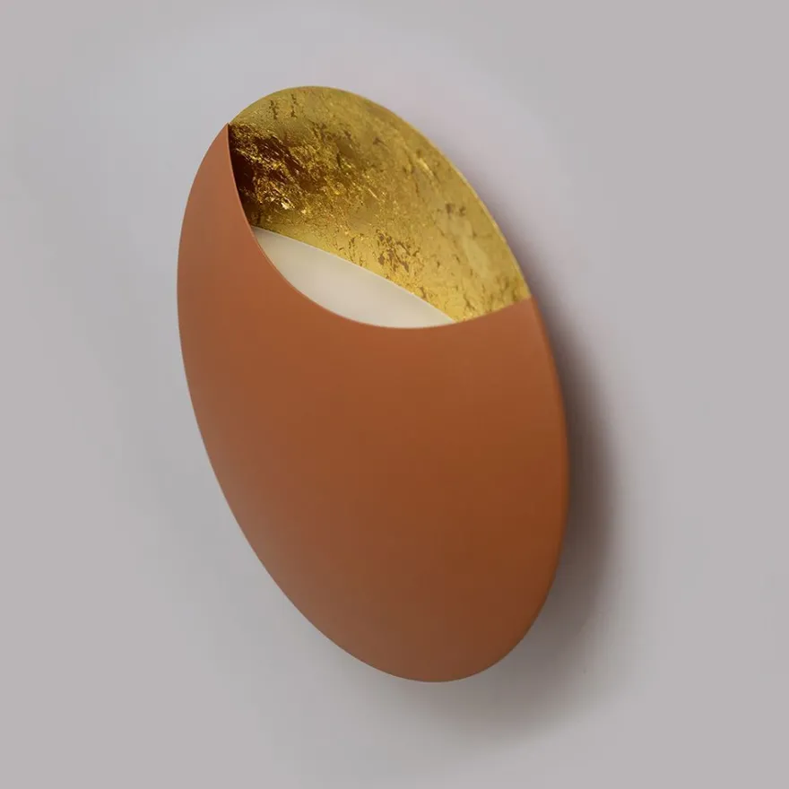 LUNATISK GOLD Runde Design-Wandleuchte