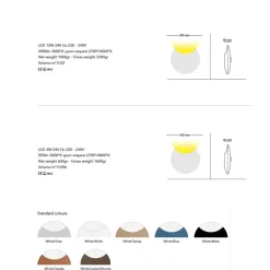 LUNATISK Runde Design-Wandleuchte