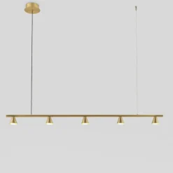 LYB Lange Design Hängeleuchte in Schwarz oder Gold