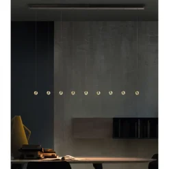 MAGNETIC Moderne LED Hängeleuchte mit neun Pendeln
