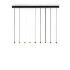 MAGNETIC Moderne LED Hängeleuchte mit neun Pendeln