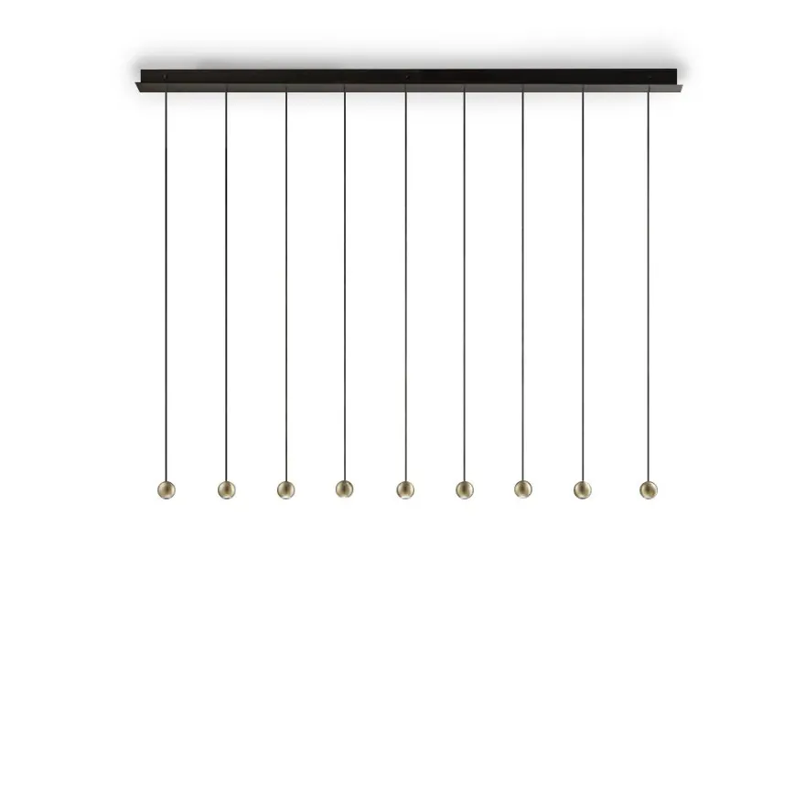 MAGNETIC Moderne LED Hängeleuchte mit neun Pendeln