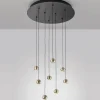 MAGNETIC Moderne LED Hängeleuchte mit 8 Pendeln