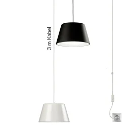 MAGNUS Pendelleuchte mit Schalter und Stecker