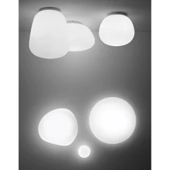 MAIOLE Italienische Pendelleuchte mit Opalglas