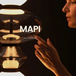 MAPI Lange Glas-Hängeleuchte