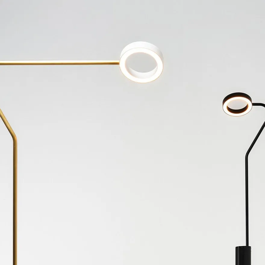 META Design Stehleuchte mit drehbarem LED Ring
