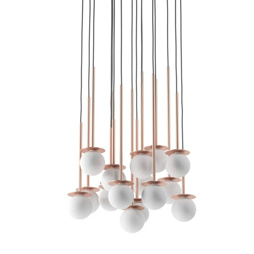 MIORI 16-flammige Kugelglas-Pendellampe