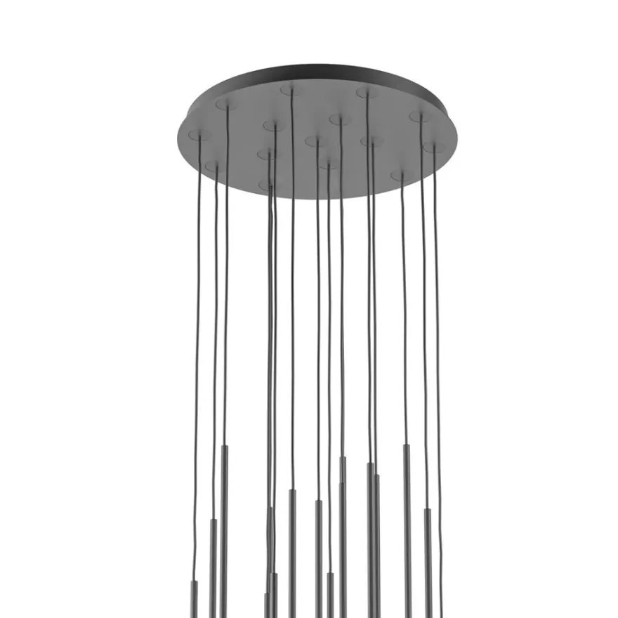 MIORI 16-flammige Kugelglas-Pendellampe