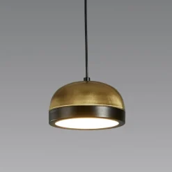 MOLLY M Halbrunde LED Pendelleuchte aus Messing oder Kupfer