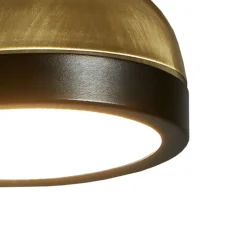 MOLLY M Halbrunde LED Wandleuchte oder Deckenleuchte mit Farbvariationen aus Messing oder Kupfer