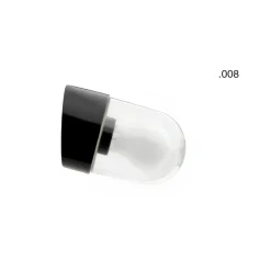 MURI Wandleuchte Porzellan in Schwarz IP54