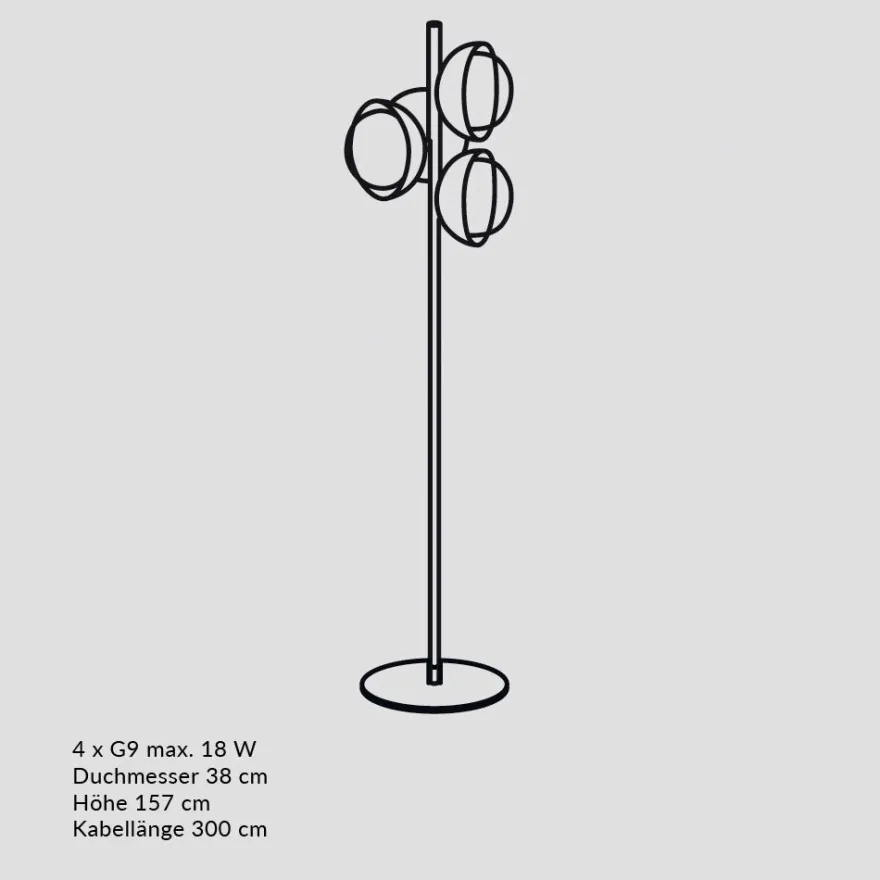 MUSE Moderne Design-Stehleuchte