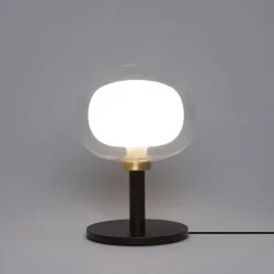 NABILA Italienische Tischleuchte mit hochwertigem Glas