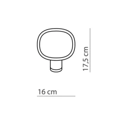 NABILA Kleine Design-Tischleuchte