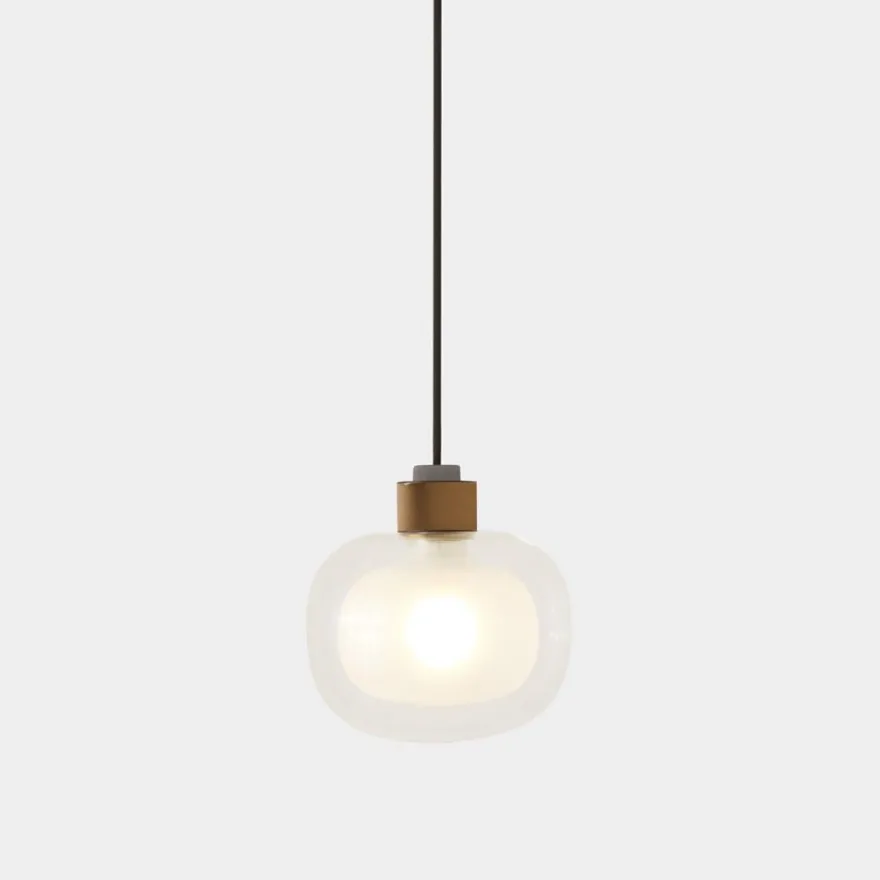 NABILA Kleine Glas-Pendelleuchte