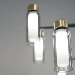 OSMAN Italienische Design-Wandleuchte Glas Messing
