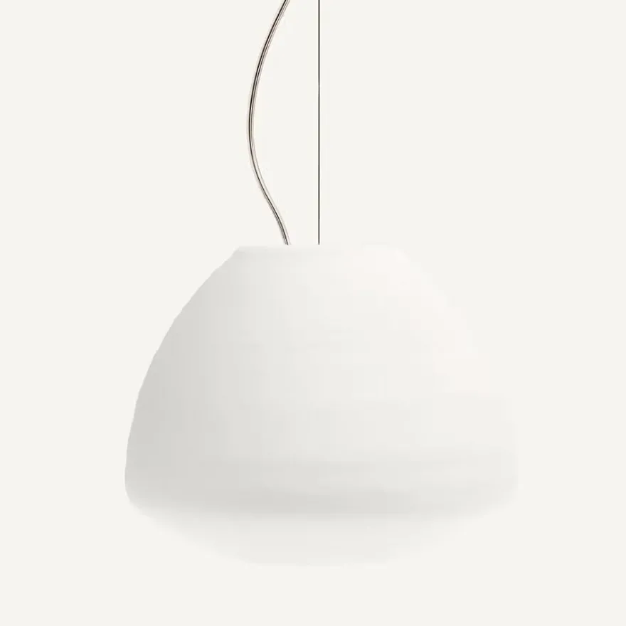 PERSEO Bauchige Opalglas Leuchte