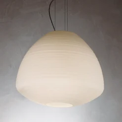 PERSEO Bauchige Opalglas Leuchte