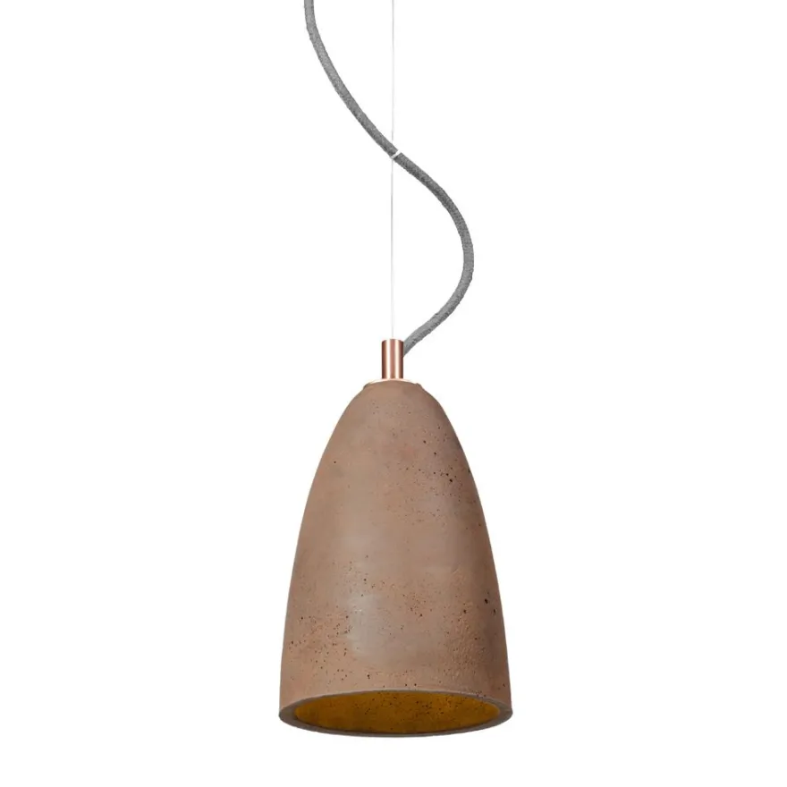 PHOEBE Beton Pendelleuchte Glockenform