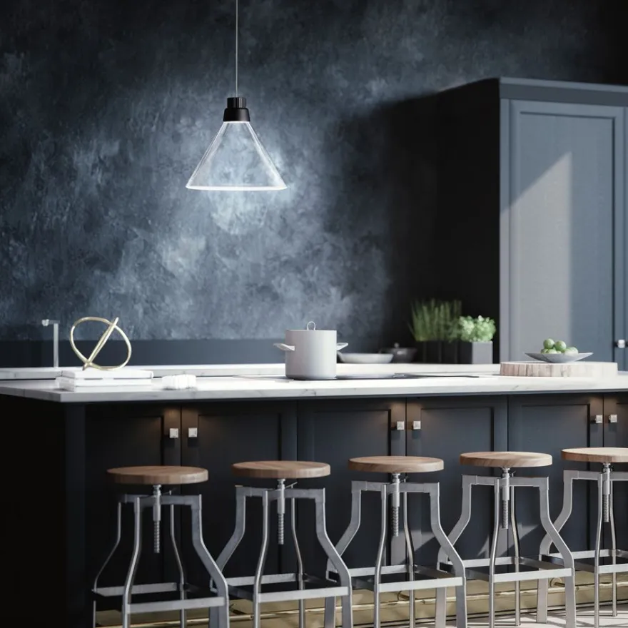 POLAIR Moderne LED Glasleuchte aus Italien
