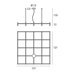 QUADRO Modulare Design Hängeleuchte