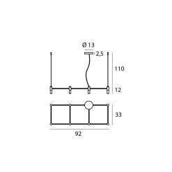 QUADRO Modulare Design Hängeleuchte
