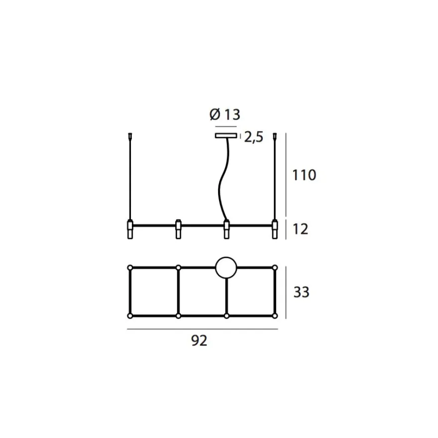 QUADRO Modulare Design Hängeleuchte