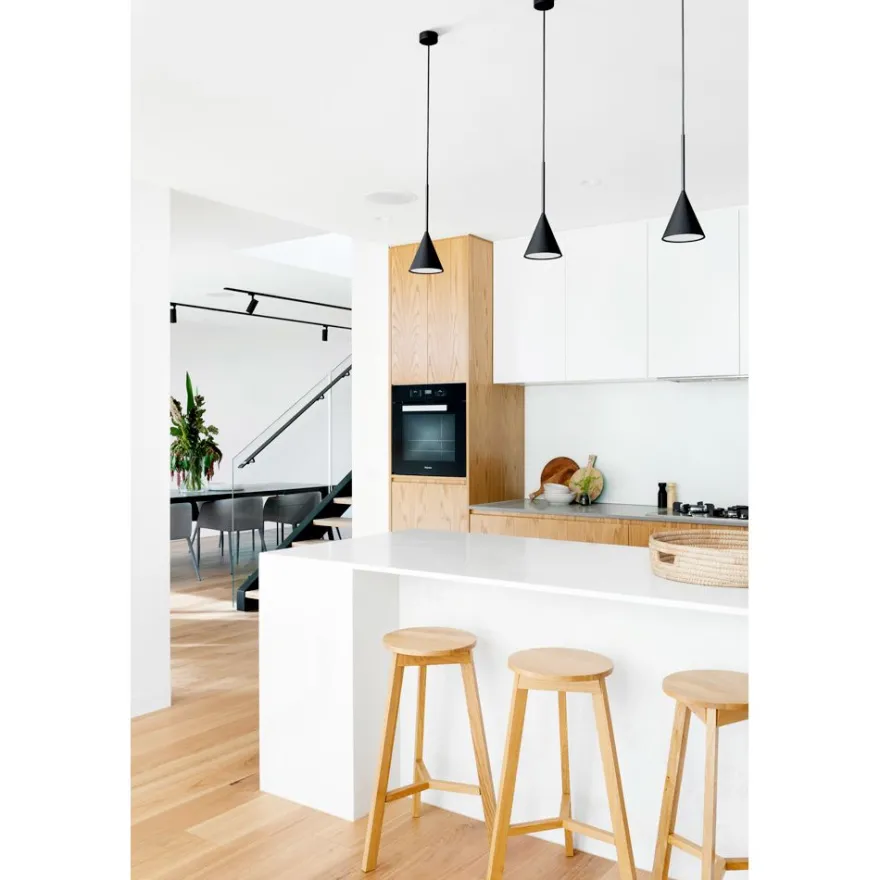 RIM Pendellampe aus Metall in Schwarz
