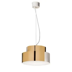 ROLLO Design Pendelleuchte mit Messing-Blende