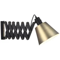 SCISSOR Scherenlampe mit Messing-Schirm
