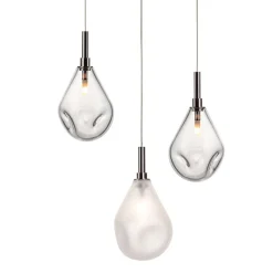 SOAP MINI Kaskaden Leuchte mit 3 Pendeln