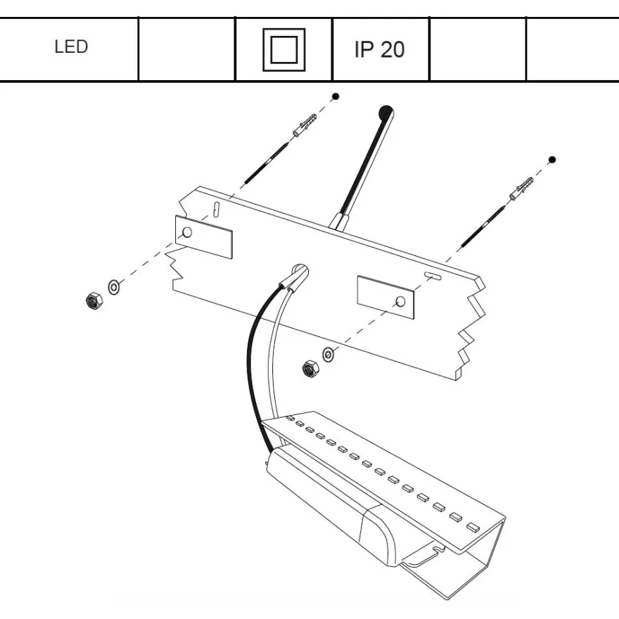 SOFFA LED Halbrunde Wandleuchte aus Leichtbeton
