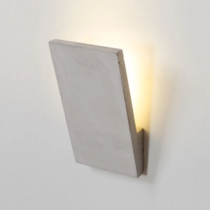 SORA LED Wandleuchte aus Beton