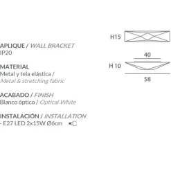 SUBRA Design Wandleuchte länglich