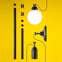 SUSPENDED SYSTEM Modulares Leuchtensystem mit vier verschiedenen Lichtquellen