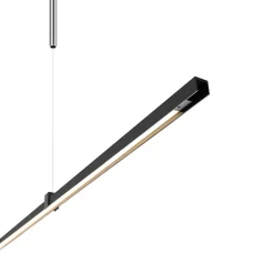 SYBILLA Lange schmale LED Linien-Pendelleuchte höhenverstellbar