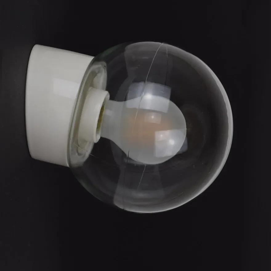 TED Robuste Feuchtraum- oder Aussenlampe mit Klarglas