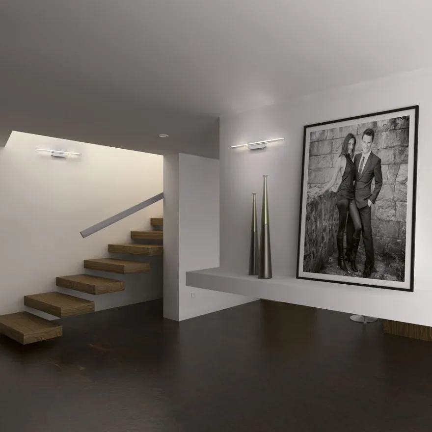 TRATTO BIMISSION Längliche LED Wandleuchte